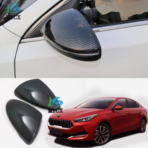 For Kia Cerato brand new K3 2019 Car Side Rear View Rearview Mirror Frame Decoration Cover Trim Styling Exterior Accessories ABS