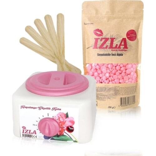 İzla Depilation Machine + Powdered Strippable Beads + Waxing Spatula Set