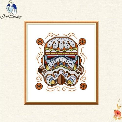 Joy Sunday The mask Chinese Cross Stitch For Embroidery cartoon DMC needlework embroidery DIY hand made A friend a gift picture