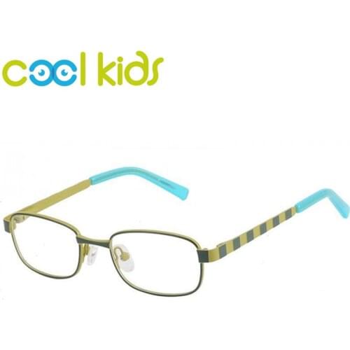 COOL KIDS Children Metal Optical Glasses Frames Full Rim Classic Brand Design Girl Boy Eye Prescription Glasses Frame