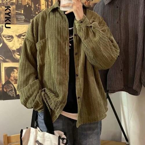 KYKU Mens Corduroy Jackets
