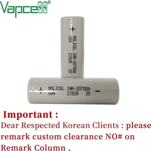 Li lon Batterey 100% original Molicel 20700A 3000mAh 30A 3.7V Rechargeable Cells For Flashlights Power Tools Batteries