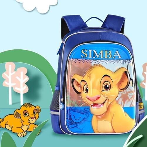Disney boys cartoon Simba Backpacks shoulder kids fashion handbag cute bags for boys