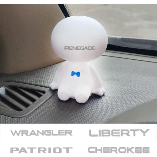 Cartoon Shaking Head Figure Car Ornaments Decorations Big Hero Doll Toys For JEEP JK Cherokee Commander Compass Patriot Renegade