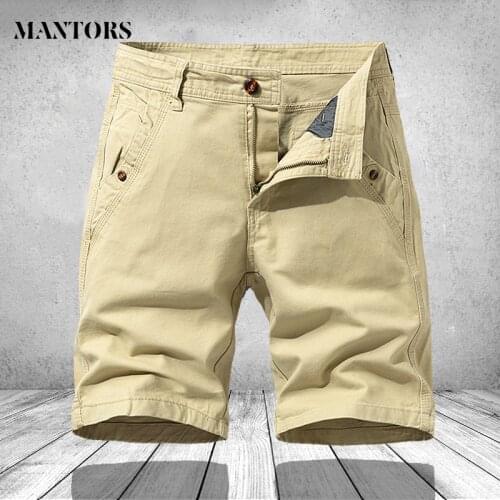 2021 Summer Tactical Cargo Shorts Men New Camouflage Khaki Jogger Military Cargo Shorts Men Cotton Casual Loose Men Shorts Solid