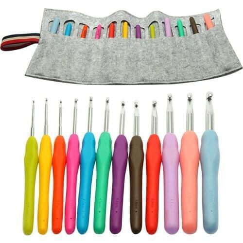 Crochet Hooks Sets Needles Stitches Knitting Craft Case Crochet Agulha set Weaving Tools Sewing Tool Comes with Beautiful Bag