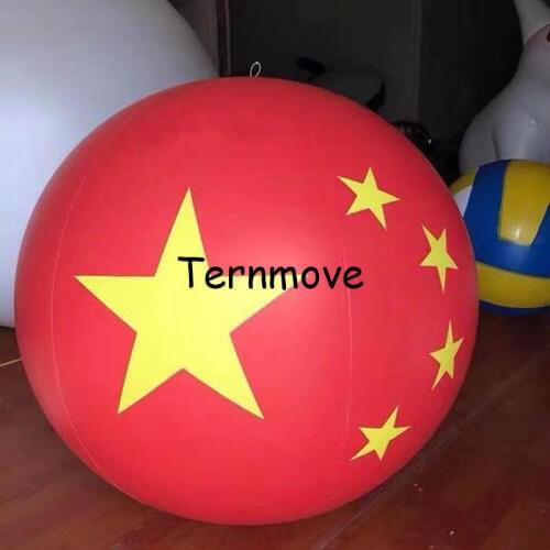 Inflatable pvc USA Balloon with Australia New Zealand Canada National Flag Printing for Events Advertising helium air balloon