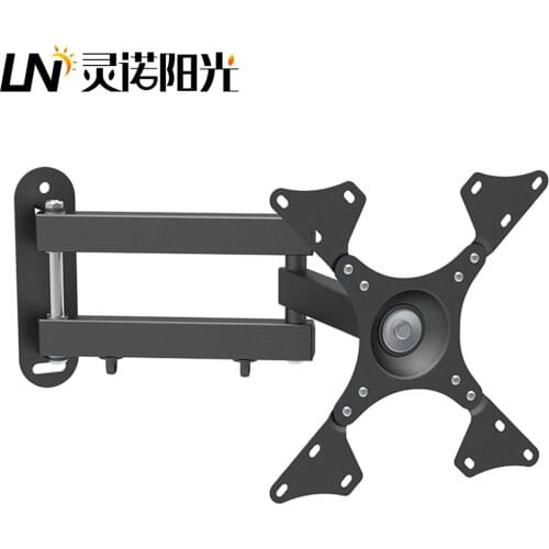 Full Motion TV Wall Bracket for 10-32 Inch TVs, Swivels Tilts TV Mount For Flat & Curved TV,VESA 75x75mm To 200x200mm Up To 20kg