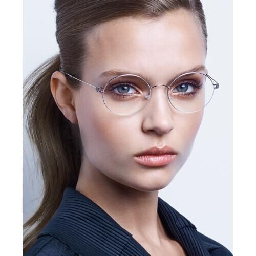 Denmark Eyewear Brand Hand made glasses frame Retro Titanium Round eyeglasses frame myopia glasses Oculos de grau Eyewear Glen