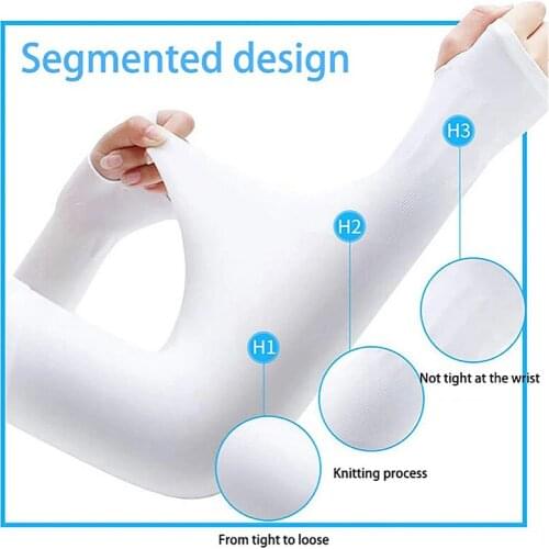 Outdoor Fishing Sun UV Protection Sports Hand Cover 1 Pair Cooling Warmer Sleeve Running Fishing Cycling Skiing Can Be Used