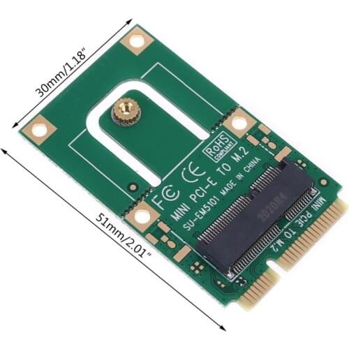 Mini PCI-E to m2 Adapter Converter Expansion Card m2 Key E Interface for m2 Wireless Bluetooth WiFi Module for Laptop C5AE