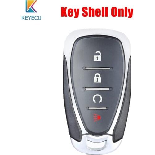KEYECU Remote Car Key Shell Case Fob 4 Buttons Replacement for Chevrolet Equinox Bolt EV Trax 2017 2018 2019