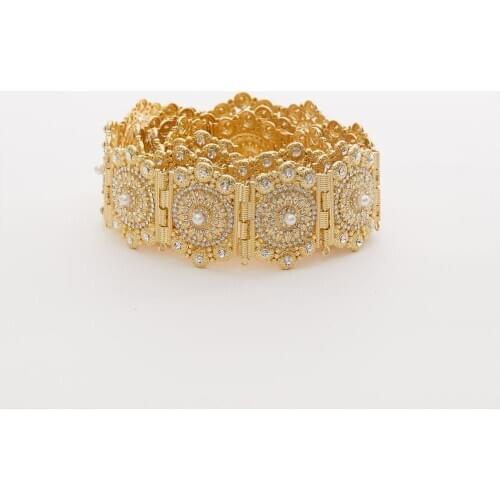 Moroccan Chic Caftan wedding gold and silver color Metal belt for Luxury Gold Color Women Belt Chain Adjustable Length