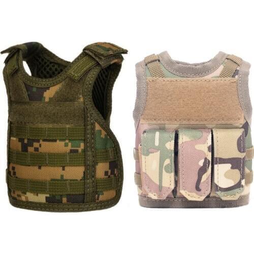 Tactical Premium Beer Military Molle Mini Miniature Hunting Vests Beverage Cooler Adjustable Shoulder Straps Vest Camouflage