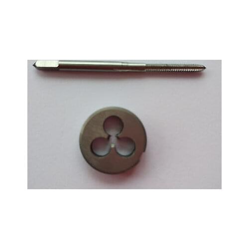 1pc M2 X 0.4mm Plug Left Tap and 1pc M2 X 0.4mm Left Die Threading Tool