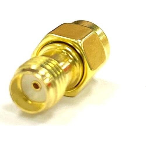 1pc RP-SMA Male Plug to SMA Female Jack RF Coax Adapter Modem Convertor Connector Straight goldplated NEW wholesale