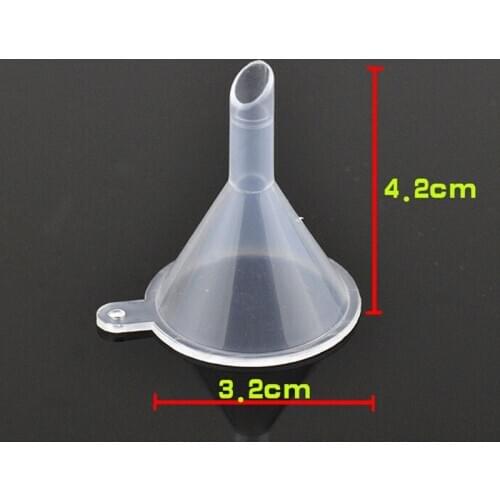 10pcs/lot Mini Liquid Oil Funnels Labs Small Plastic For Perfume Diffuser Bottle