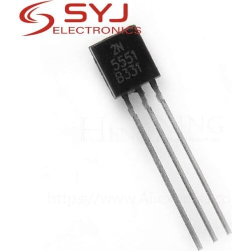 100pcs/lot 2N5551 TO-92 NPN General Purpose Amplifier 0.6A 160V NPN Original new In Stock