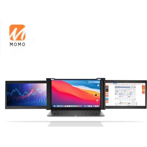 13.3 Inch Triple Monitor Three Screens LCD Computer Monitors with Multiple Ports