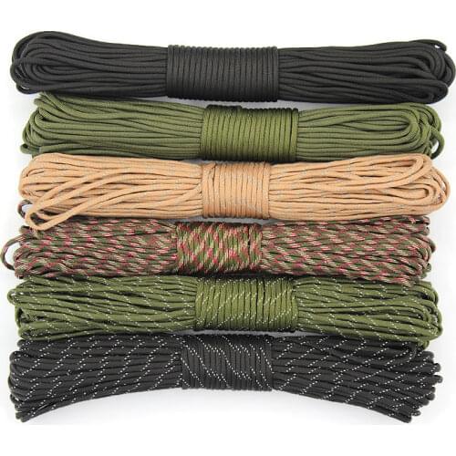 7-core umbrella rope outdoor equipment paratroopers safety survival hand rope 4mm thick Wolf Warriors bracelet braided rope