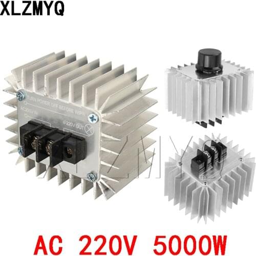 AC 220V 5000W SCR Voltage Regulator Moror Speed Controller Light Dimming Dimmers Thermostat For LED Light