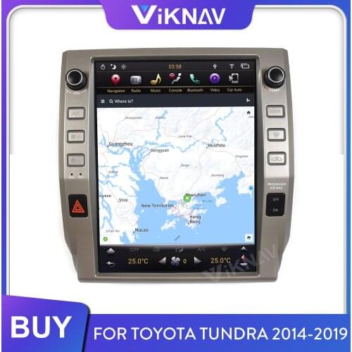 Car Radio GPS Navigation Multimedia Player Vertical Screen for Toyota Tundra 2014-2019 Auto Radio Stereo Receiver 2din Head Unit