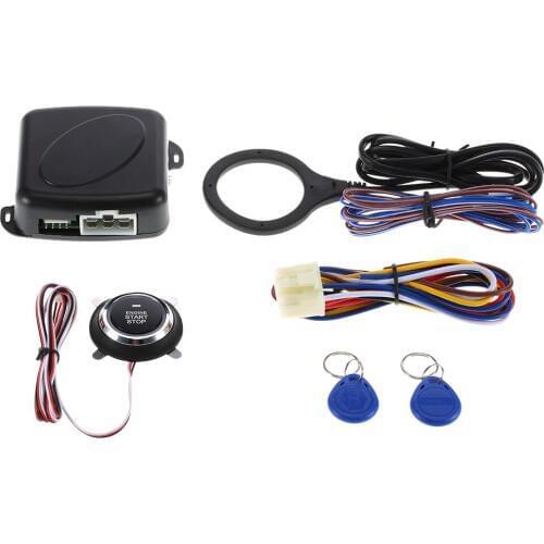 Auto Car Engine Push Start Button RFID Safe Lock Ignition Switch Keyless Entry Starter Anti-theft System