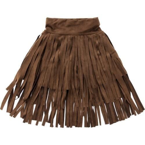 High-quality Multi-storey Summer Princess Girls Solid Tassel Kids Baby Party Casual Long Skirts Size 3-7T