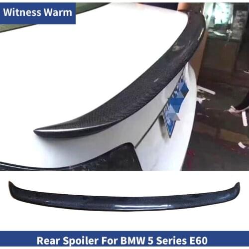 E60 5 Series Carbon Fiber Rear Wing Trunk Lip Spoiler For BMW E60 545i 525i 520i Sedan car body kit