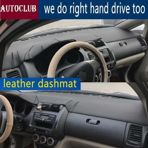 For Honda City 2003-2007 2004 2005 2006 Leather Dashmat Dashboard Cover Dash Mat SunShade Carpet Custom Car Styling LHD+RHD