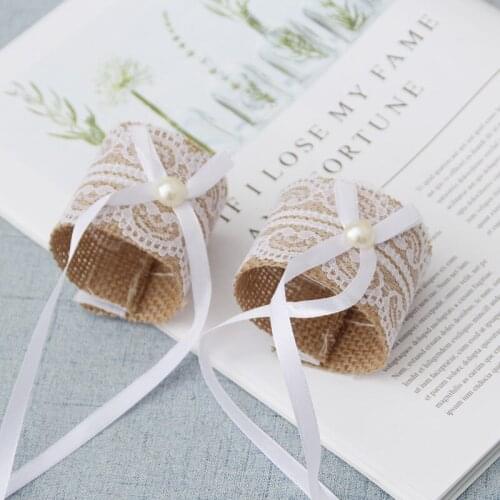 Lace linen roll linen napkin ring Lace napkin buckle European wedding decoration