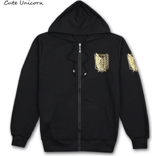 Attack on Titan long sleeve Coat mens hooded jacket mens jackets and coats anime hoodies and sweatshirts cosplay costume
