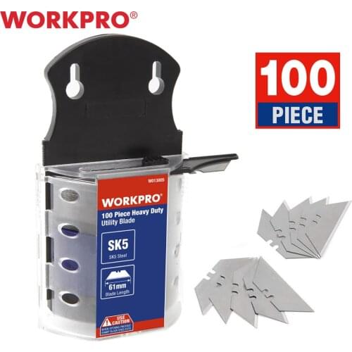 WORKPRO Original Blades Heavy Duty Blades for knife SK5 Steel Knife Blades 100PCS/Lot