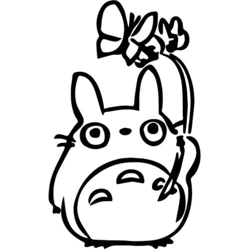 LLY-0783 Creativity Car Stickers Totoro Modeling Decal PVC Auto Motorcycle Accessories Waterproof Self-adhesive Decals Decor