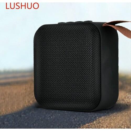 LUSHUO Portable Bluetooth Speaker Mini IPX5 Waterproof Outdoor Speaker Wireless Loudspeaker Support FM TFCard Speaker Bluetooth