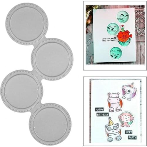 Small round background Metal Cutting Dies for DIY Scrapbooking Album Paper Cards Decorative Crafts Embossing Die Cuts