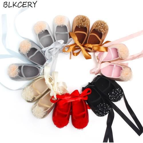 Newborn Princess Shoes Butterfly Girls Shoes Infant Fashion Casual Flowers Soft Leather Party Moccasins for Toddler First Walker