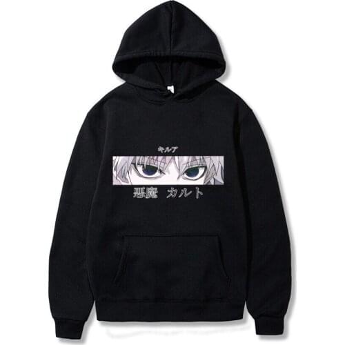 Hunter X Hunter Killua Eyes Hoodies Personality Tops for Men/Women Printed Mens Hoodie Streetwear Casual Sweatshirts