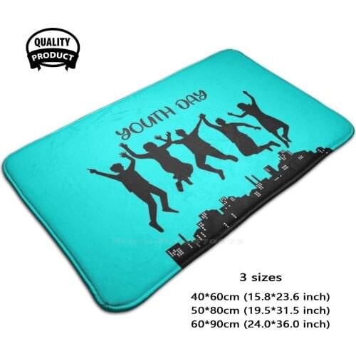 International Youth Day 2020 3D Soft Non-Slip Mat Rug Carpet Foot Pad Youth Day Happy International Youth Day International Day