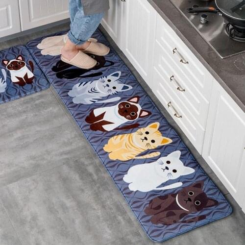Floor Mat for Kitchen Carpet Non-Slip Living Room Mat Kitchen Rug Doormats Area Rugs Bedroom Carpets Water Absorption Doormat