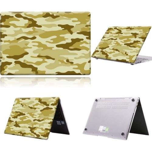 PC New Yellow Camouflage Laptop Case For Huawei MateBook 13/13 AMD Ryzen/14/D14/D 15/X 2020/X Pro/Pro 16.1/Honor MagicBook 14/15