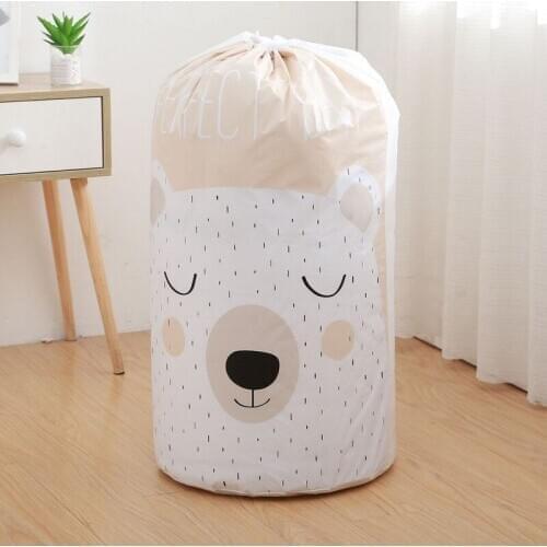 Quilt Storage Bag Clothes Organizer Box Blanket Closet Sweater Pouches Bear Housekeeping Container Organizers