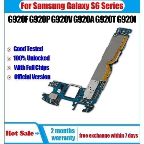 Original Circuit Board For Samsung Galaxy S6 Motherboard G920F G920P G920V G920A G920T G920I With Android System