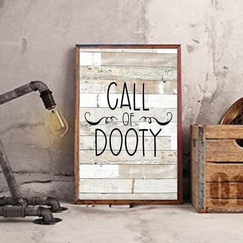 Retro Wood Wall Sign Slogan Canvas Painting Modern Minimalist English Poster Toilet Bathroom Toilet Art Decoration Pictures