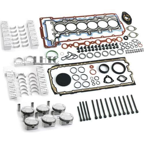 Engine Rebuilding Pistons Gasket Seals Bearings Set For BMW E81 E87 E83 E84 E70 E90 E91 E92 E93 E60 E61 3.0L L6 N52B30A N52B30BF