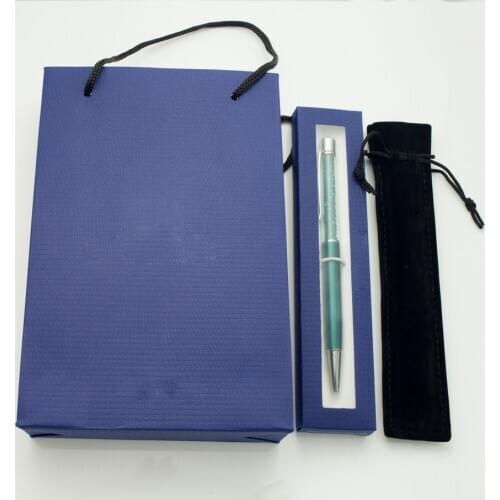 Diamond on top pen Crystal ballpoint pen with gift logo element retail box case gift handbag velvetpouch pen