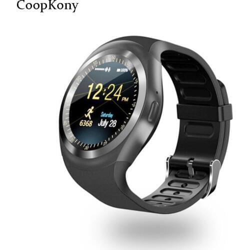 Coopkony Bluetooth Smart Watch Android iOS 2G Smart Phone Watches Support TF/SIM Card Fitness Pedometer Message Push Smartwatch