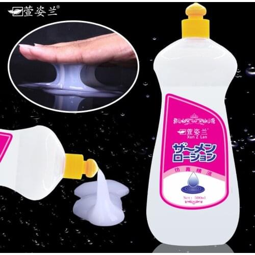 500ML Large Simulate Semen vagina Lubricant for sex water based anal lubricant sexual massage oil sex lube for adult for couples