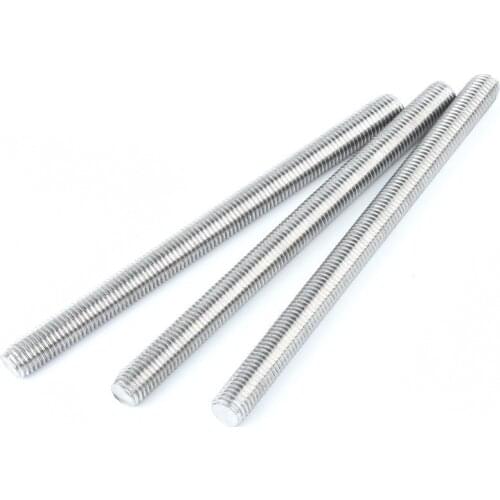 10pcs/lot Stainless steel full thread rod threaded bar M3 M4 M5 M6 DIN976