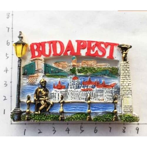 Budapest, Hungary Tourist Souvenirs Fridge Magnet 3D Decorative Refrigerator Magnetic Sticker Home Decor
